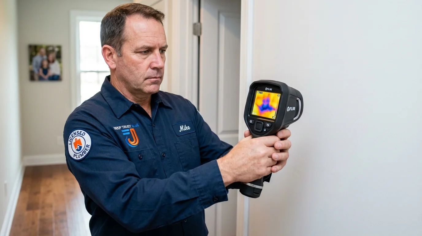 Thermal imaging leak detection by Johns Plumbing LLC in Montross